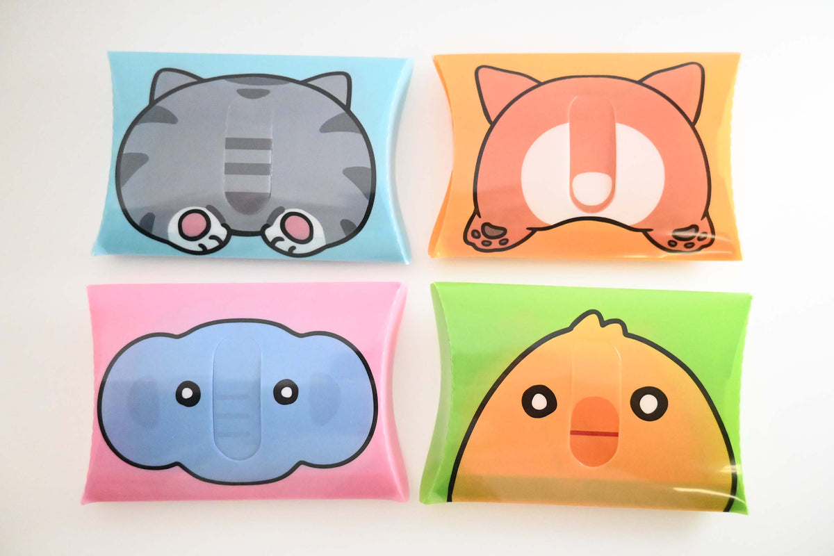 フジテレビ　ラフくん　ポケットティッシュ、ケース フジテレビ ラフくん ポケットティッシュ、ケース